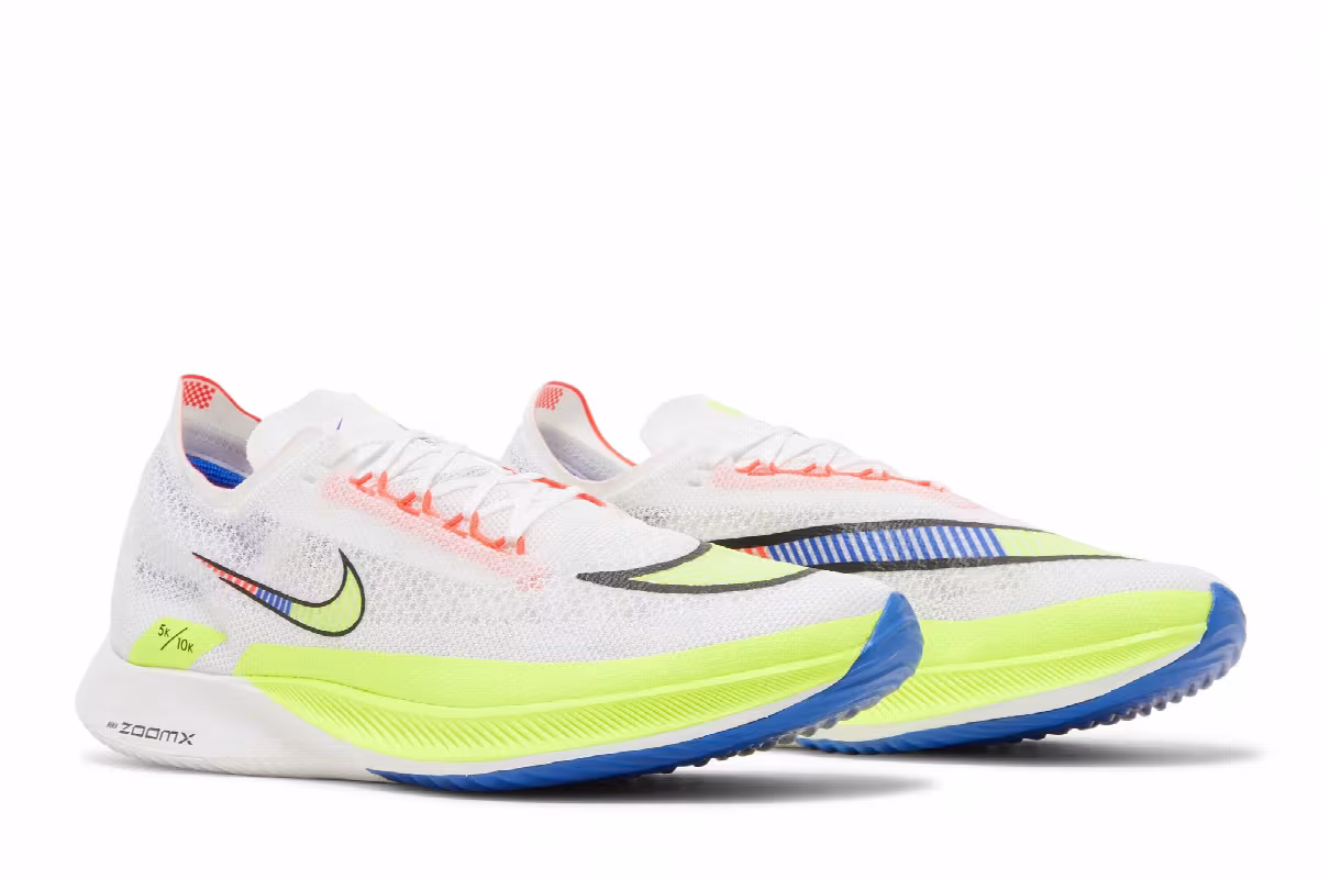 Nike ZoomX Streakfly Premium White Racer Blue Volt, view 9