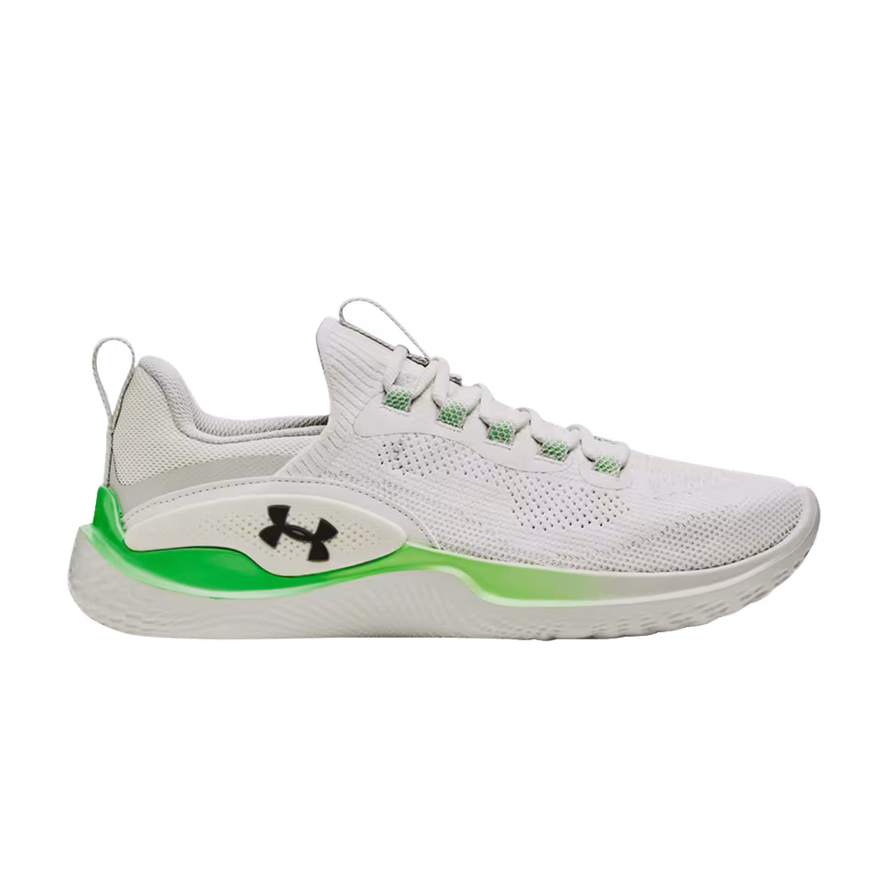 Under Armour Flow Dynamic White Clay Green Screen