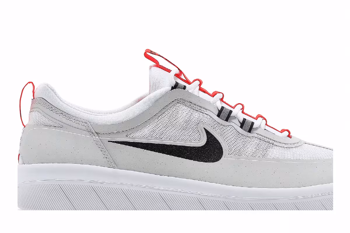 Nike Nyjah Free 2 SB Neutral Grey Bright Crimson, view 3