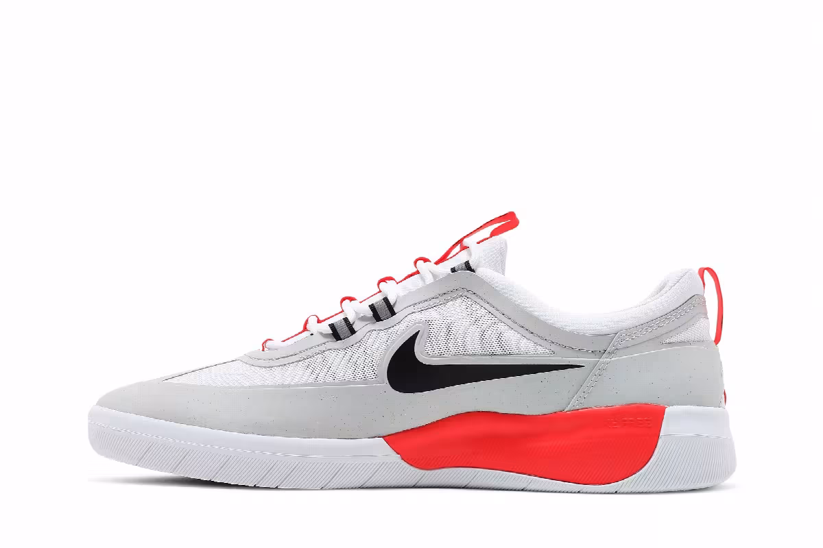 Nike Nyjah Free 2 SB Neutral Grey Bright Crimson, view 4