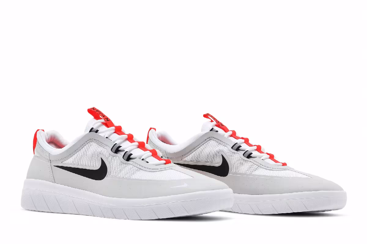 Nike Nyjah Free 2 SB Neutral Grey Bright Crimson, view 9