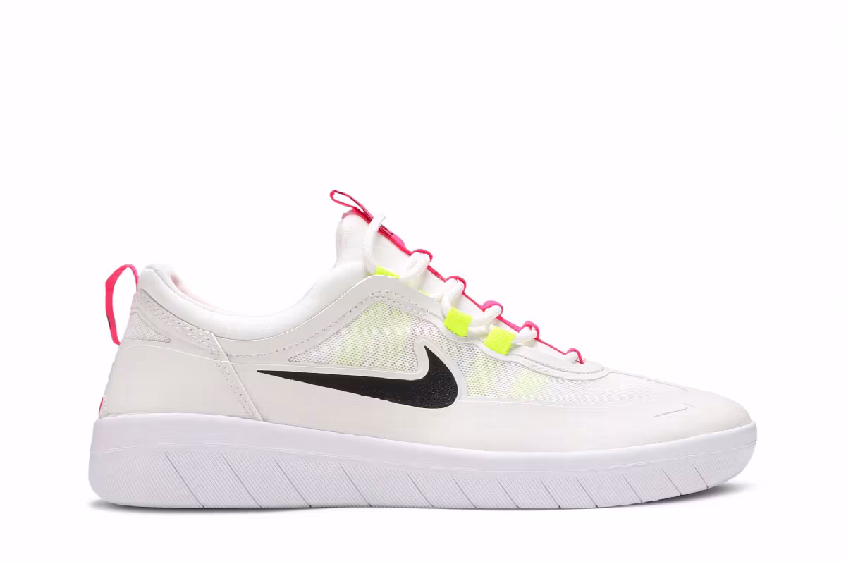 Nike Nyjah Free 2 SB White Volt, view 2