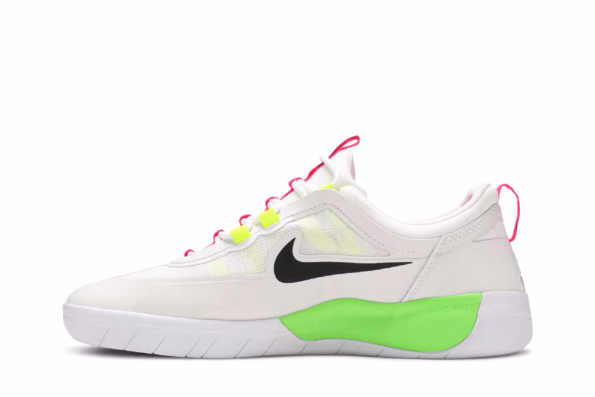 Nike Nyjah Free 2 SB White Volt, view 4