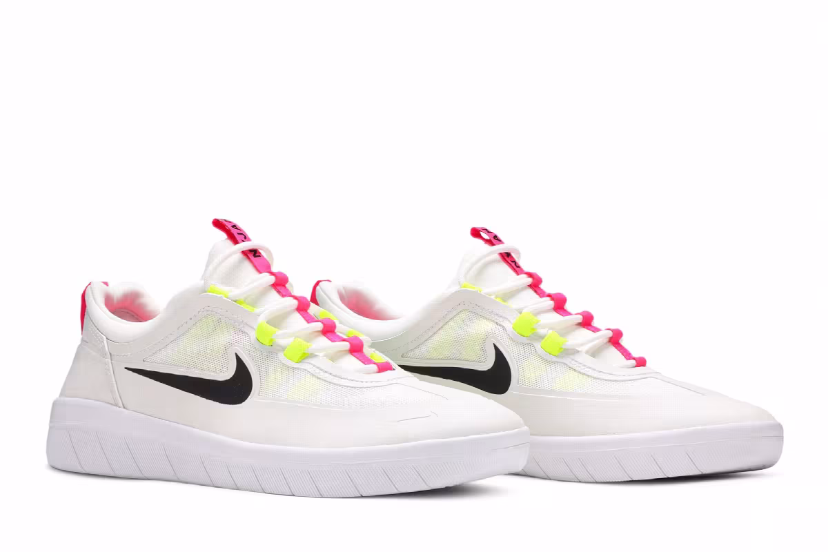 Nike Nyjah Free 2 SB White Volt, view 9