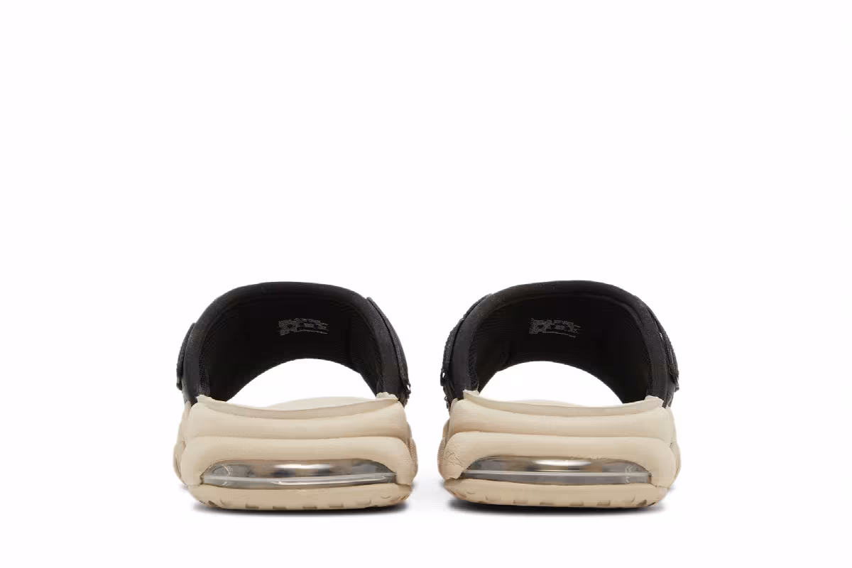 Nike Air More Uptempo Slide Black Sanddrift Iridescent, view 7