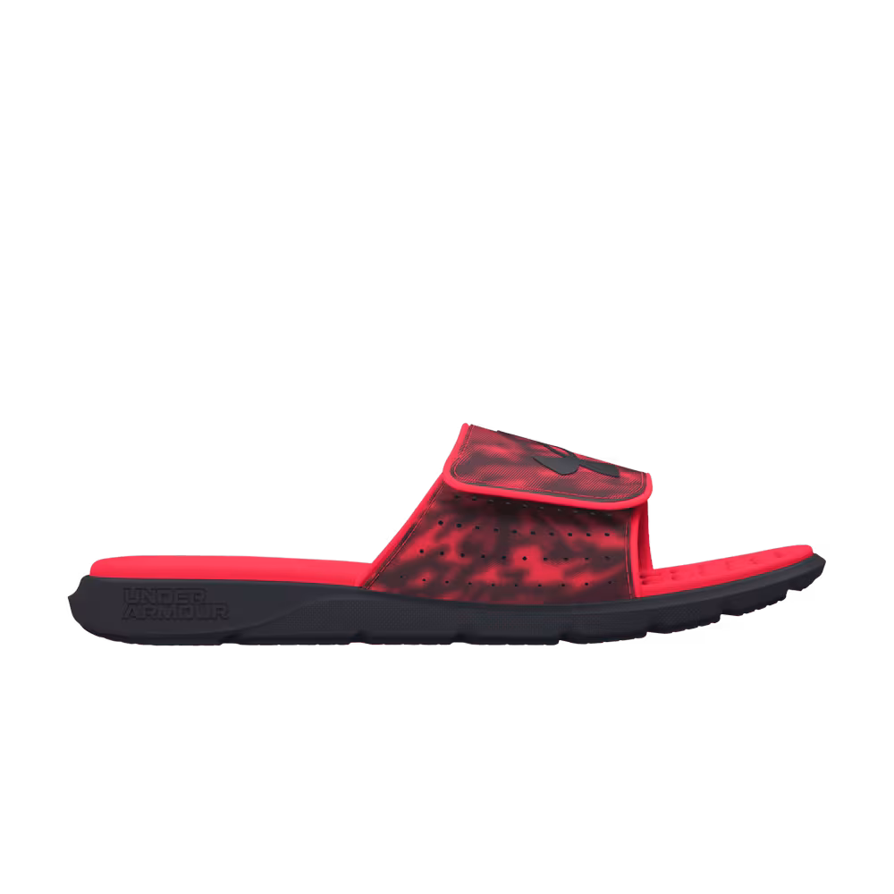 Under Armour Ignite Pro Graphic Strap Slide Black Red