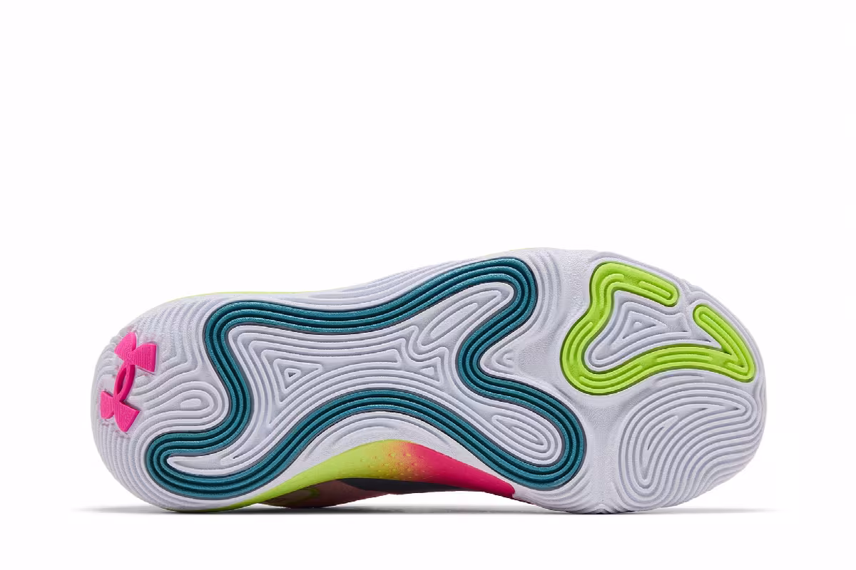 Under Armour Spawn 5 White Lime Pink, view 5
