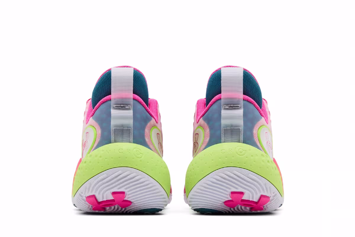 Under Armour Spawn 5 White Lime Pink, view 7