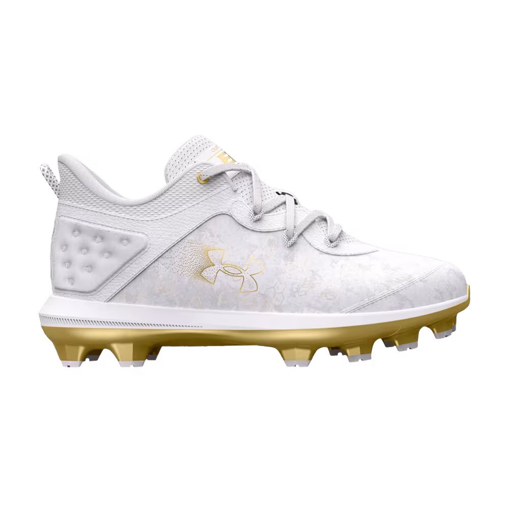 Under Armour Harper 8 TPU GS White Metallic Gold