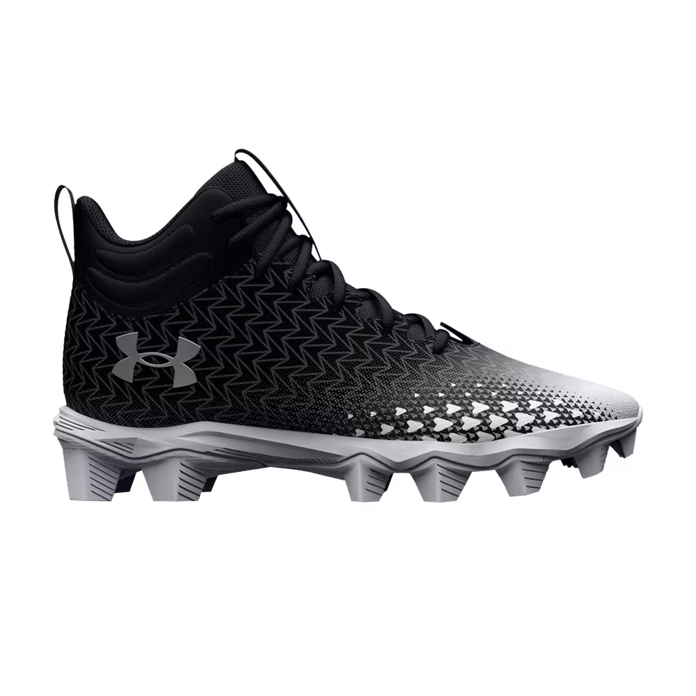 Under Armour Spotlight Franchise 3 RM Wide Jr Black Metallic Silver