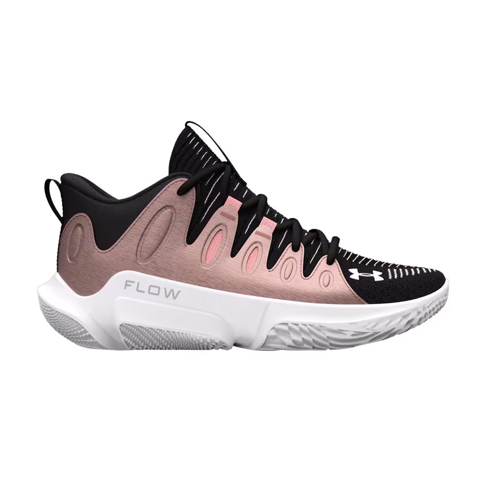 Under Armour Women's Flow Breakthru 4 Black Metallic Rose Gold