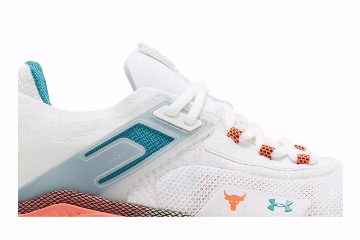 Under Armour Project Rock 5 White After Burn, view 3