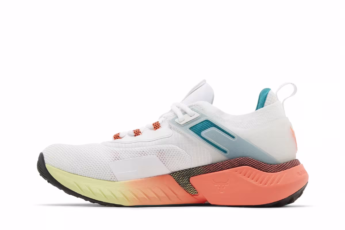 Under Armour Project Rock 5 White After Burn, view 4