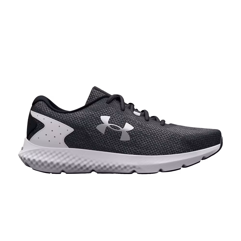Under Armour Women's Charged Rogue 3 Knit Black White