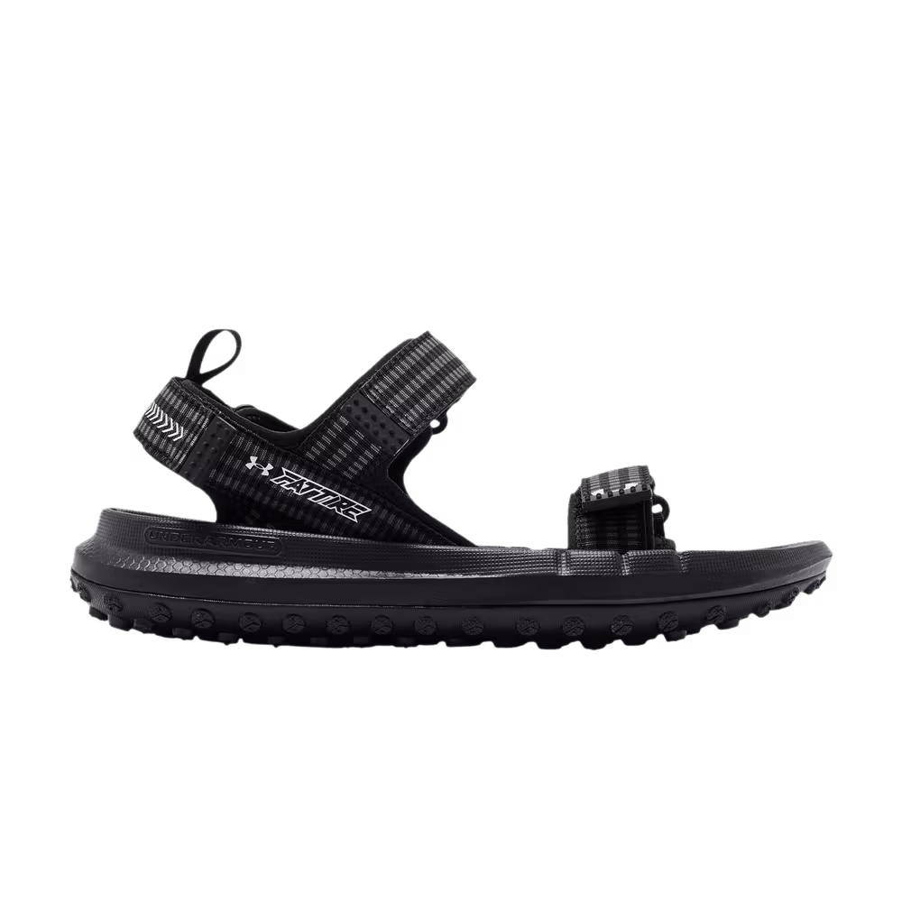 Under Armour Fat Tire Sandal Black White