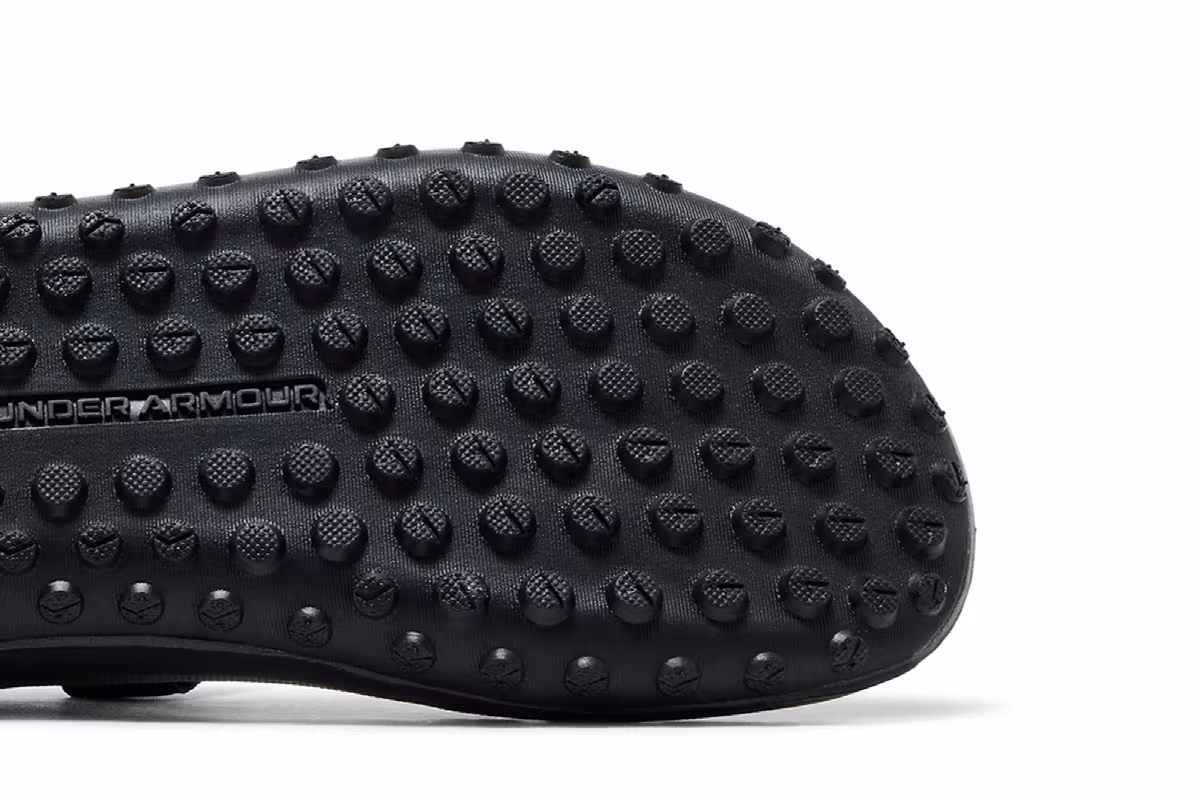 Under Armour Fat Tire Sandal Black White, view 6