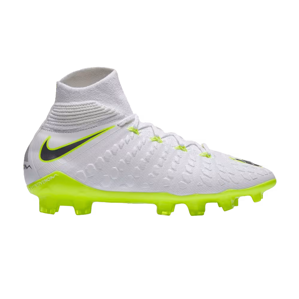 Nike Hypervenom Phantom 3 Elite DF FG GS White Volt