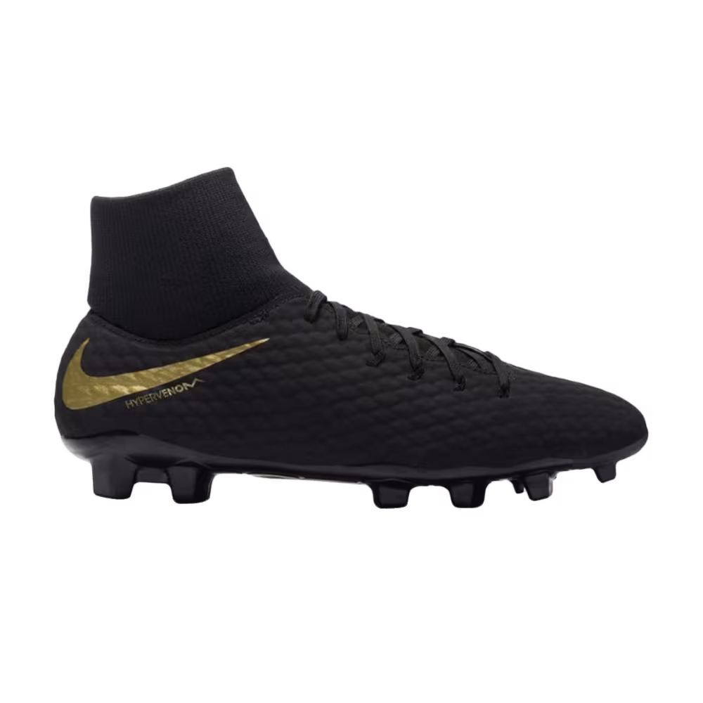Nike Hypervenom Phantom 3 Academy DF FG Black Metallic Gold