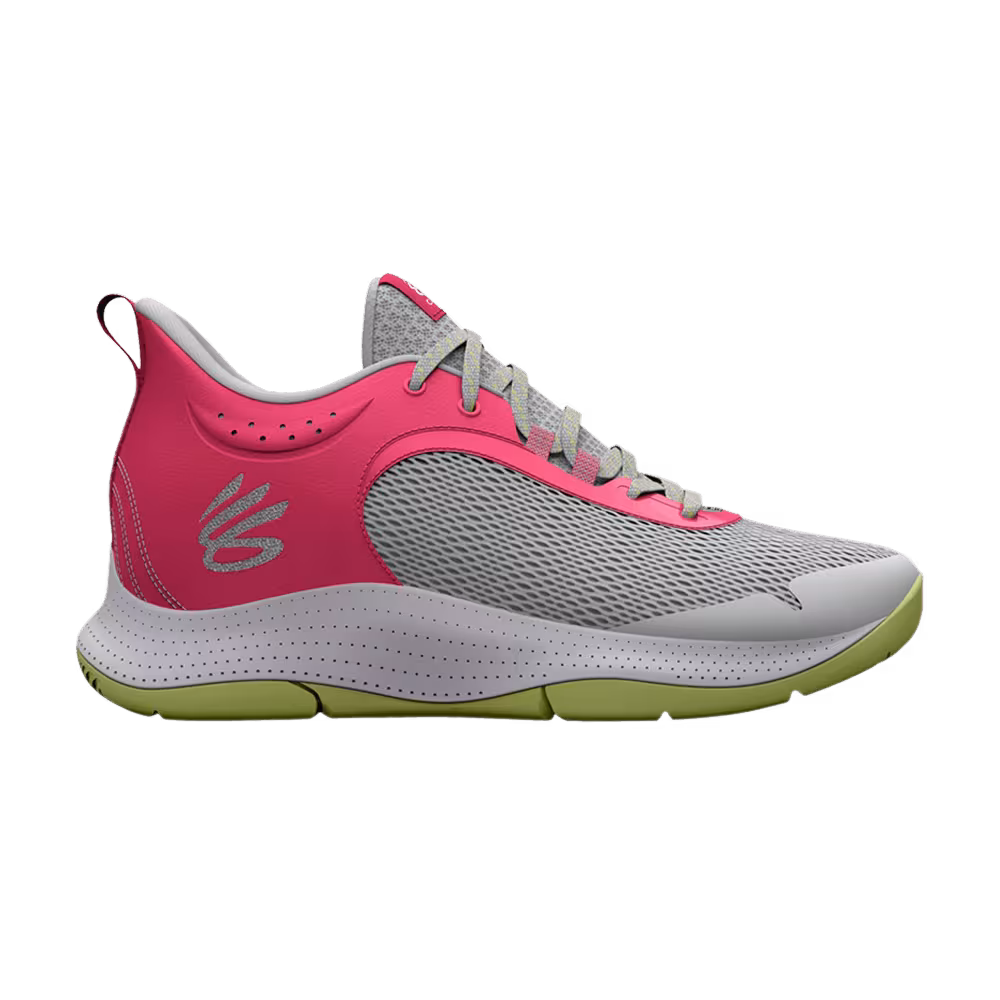 Under Armour Curry 3Z6 Grey Mist Pink Shock