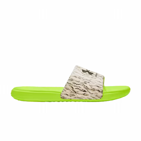 Under Armour Ansa Graphic Slide 'Lime Surge Tiger Camo'