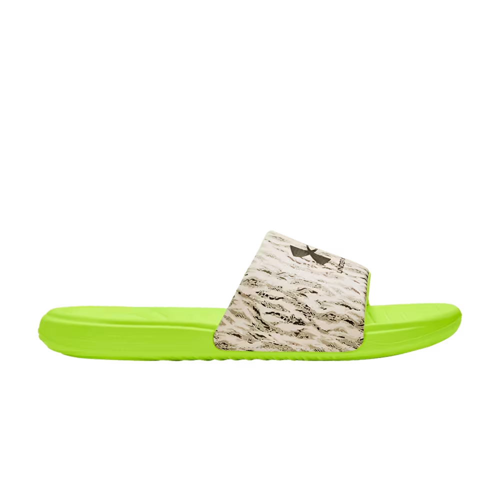 Under Armour Ansa Graphic Slide Lime Surge Tiger Camo
