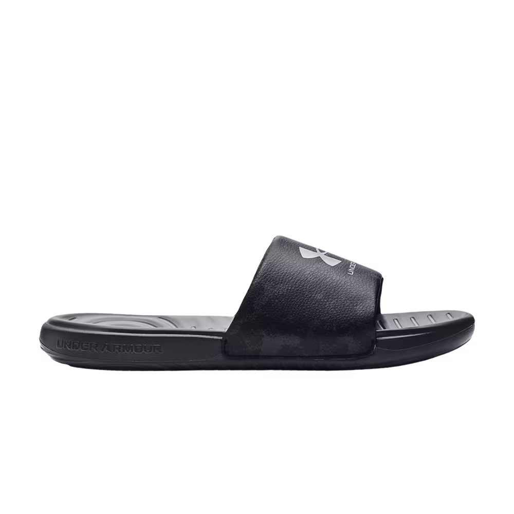 Under Armour Ansa Graphic Slide Black Pitch Grey