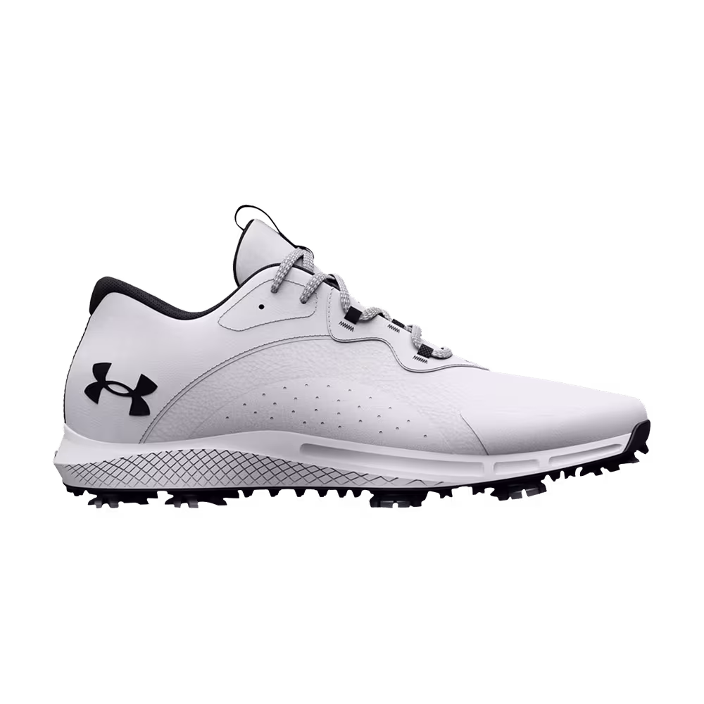 Under Armour Charged Draw 2 Golf Wide White Black