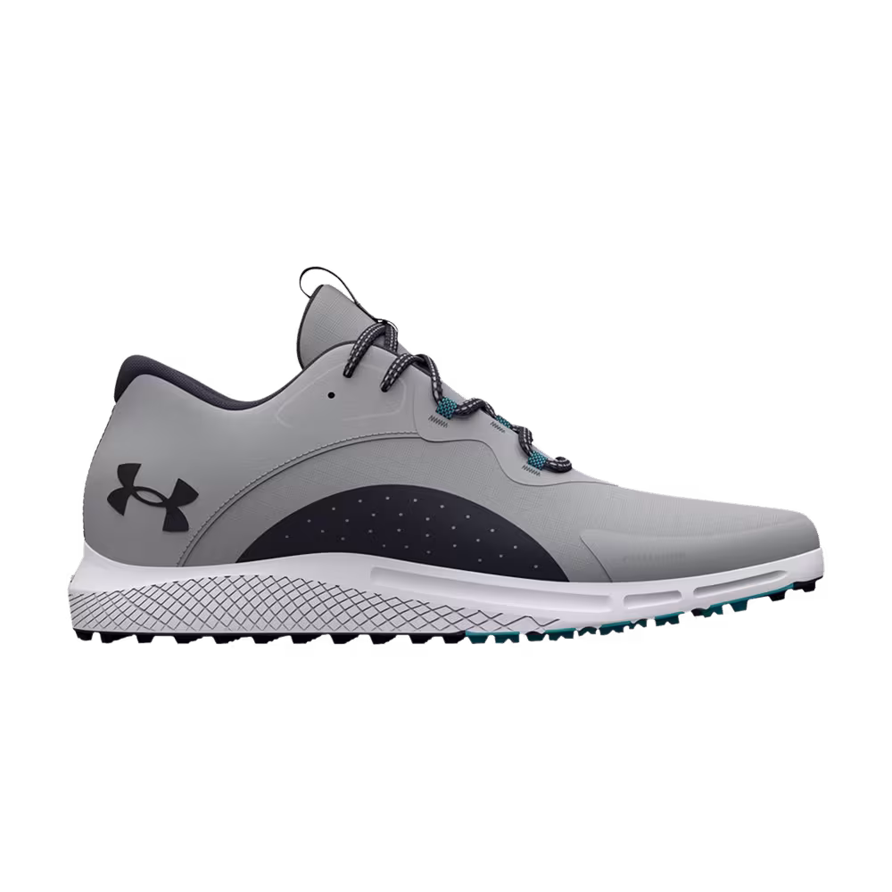 Under Armour Charged Draw 2 Spikeless Golf Grey Midnight Navy
