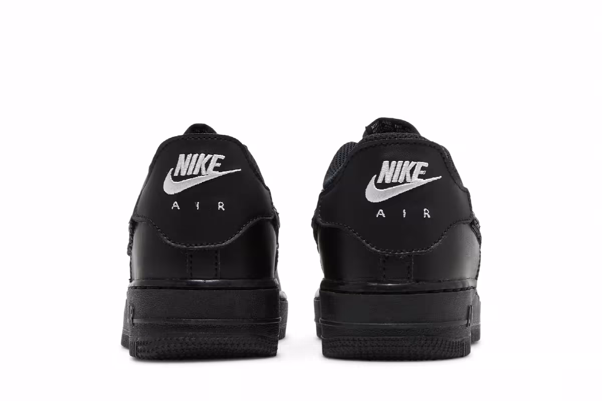 Nike Air Force 1/1 GS Black Bright Crimson, view 7