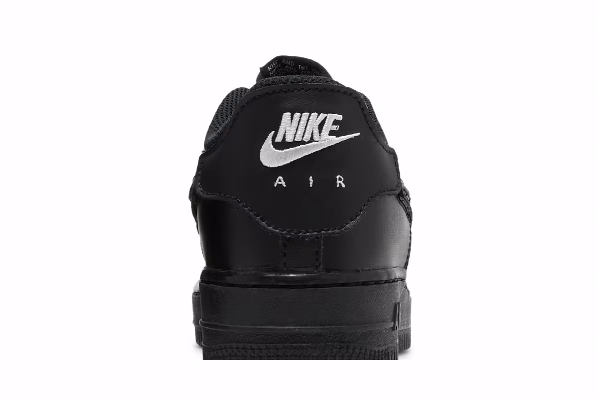 Nike Air Force 1/1 GS Black Bright Crimson, view 8