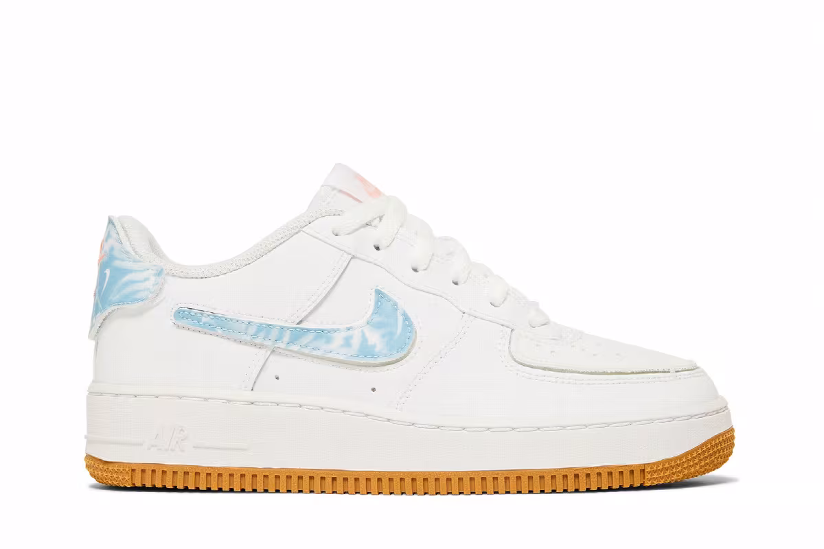 Nike Air Force 1 GS White Bleached Coral Clouds, view 2