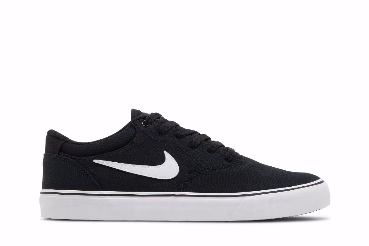 Nike Chron 2 Canvas SB Black White, view 2