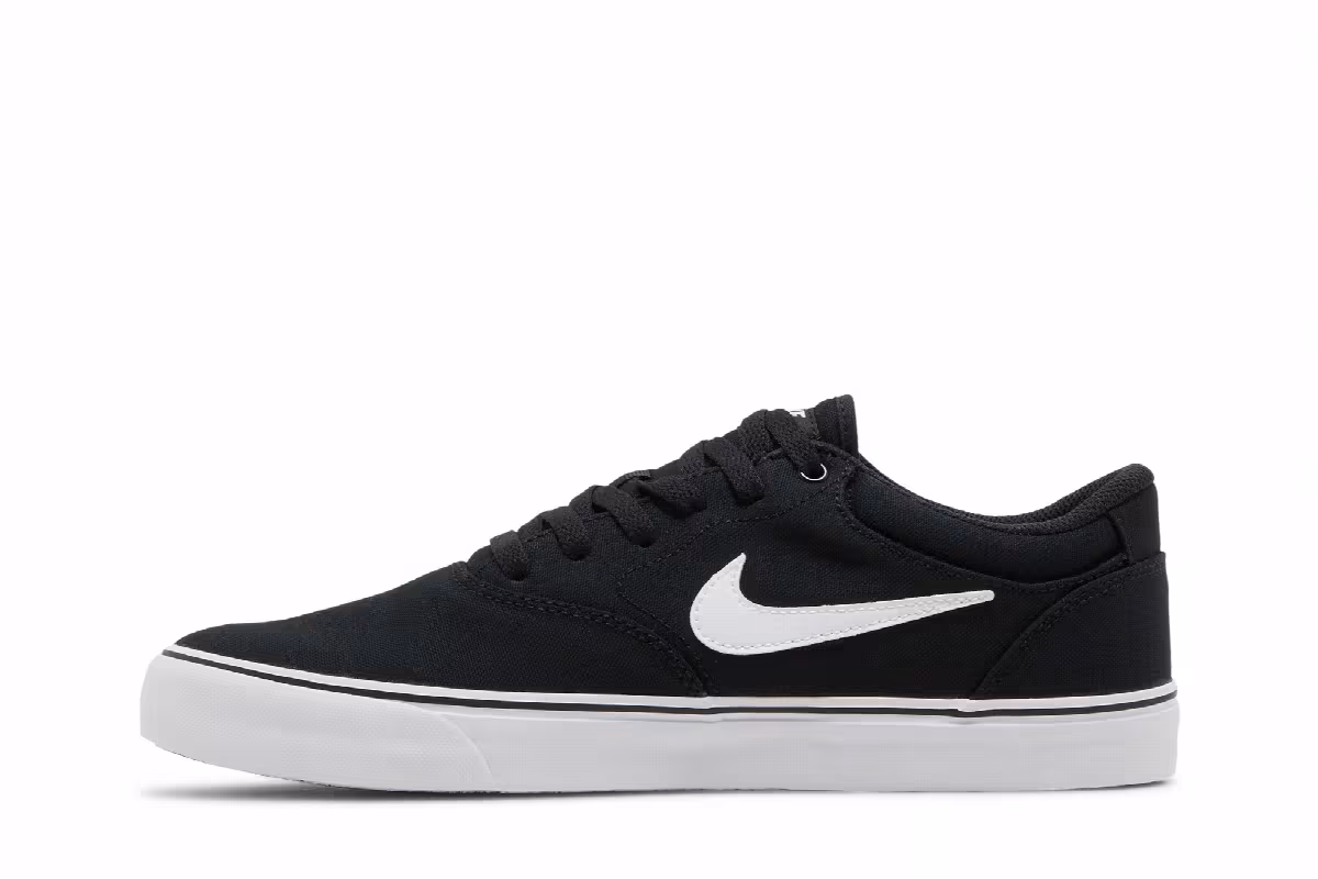 Nike Chron 2 Canvas SB Black White, view 4