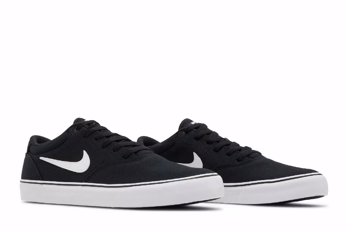 Nike Chron 2 Canvas SB Black White, view 9