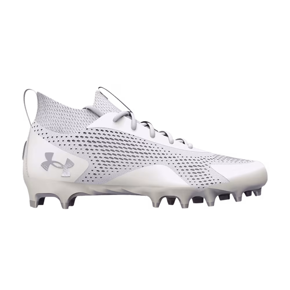 Under Armour Women's Glory 2 MC Lacrosse White Metallic Silver