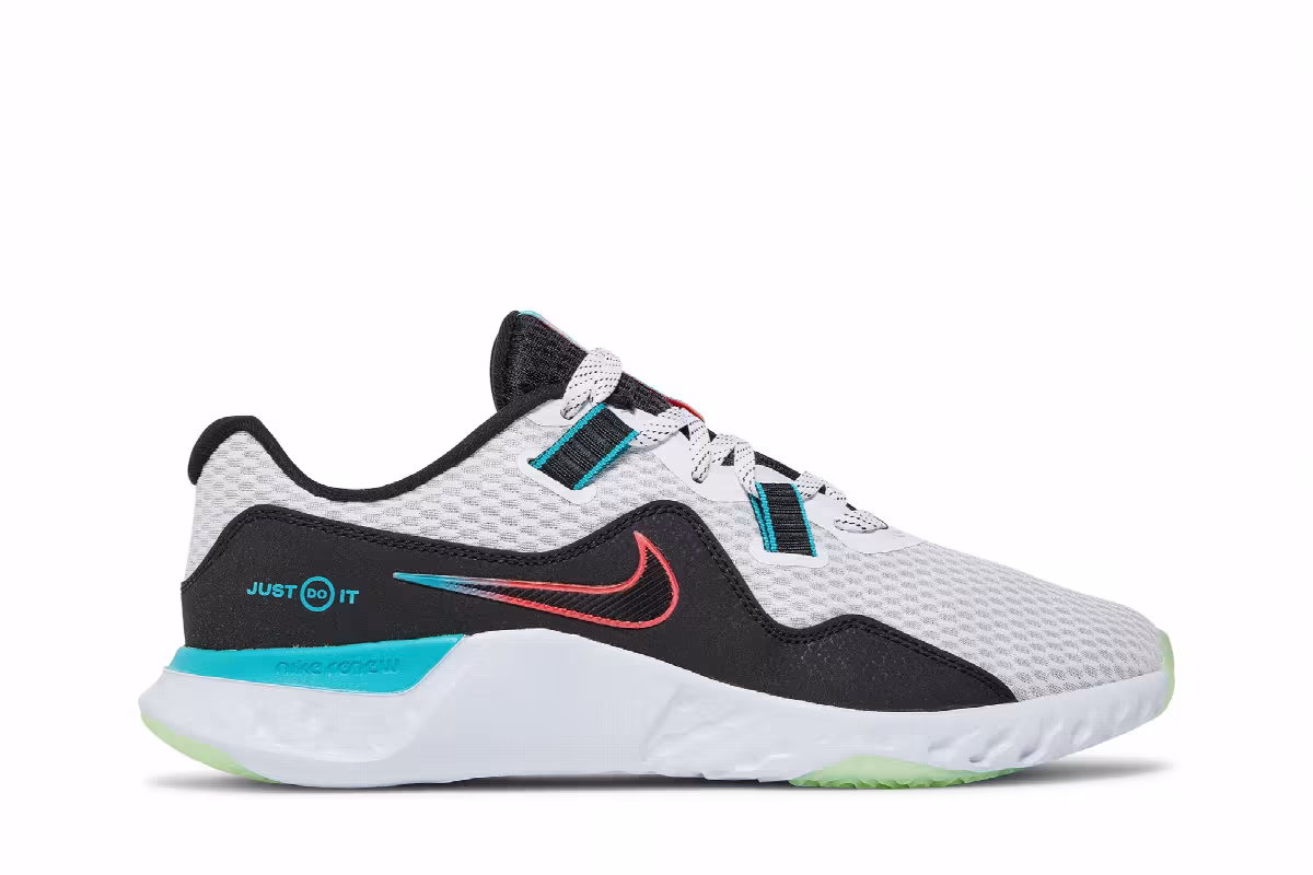 Nike Renew Retaliation TR 2 White Flash Crimson Oracle Aqua, view 2