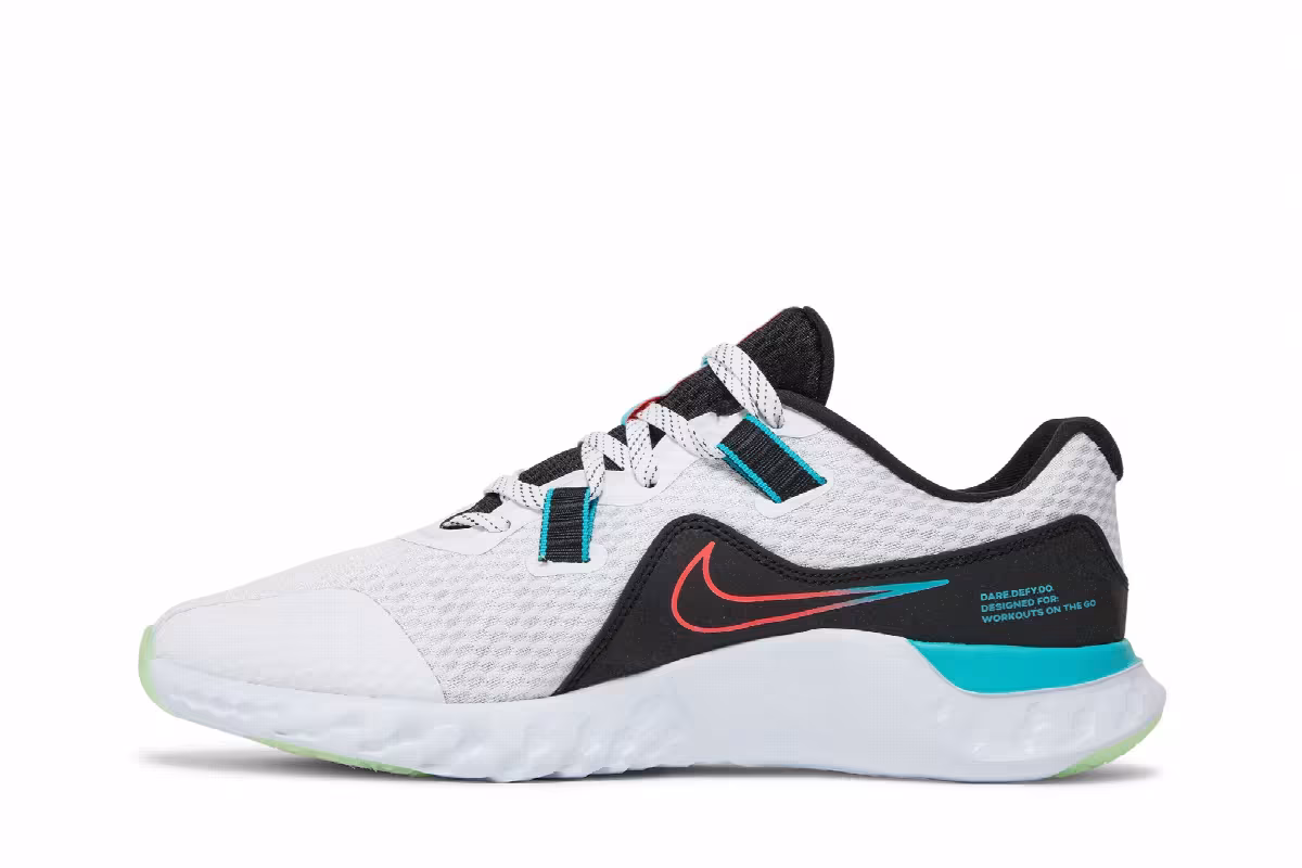 Nike Renew Retaliation TR 2 White Flash Crimson Oracle Aqua, view 4