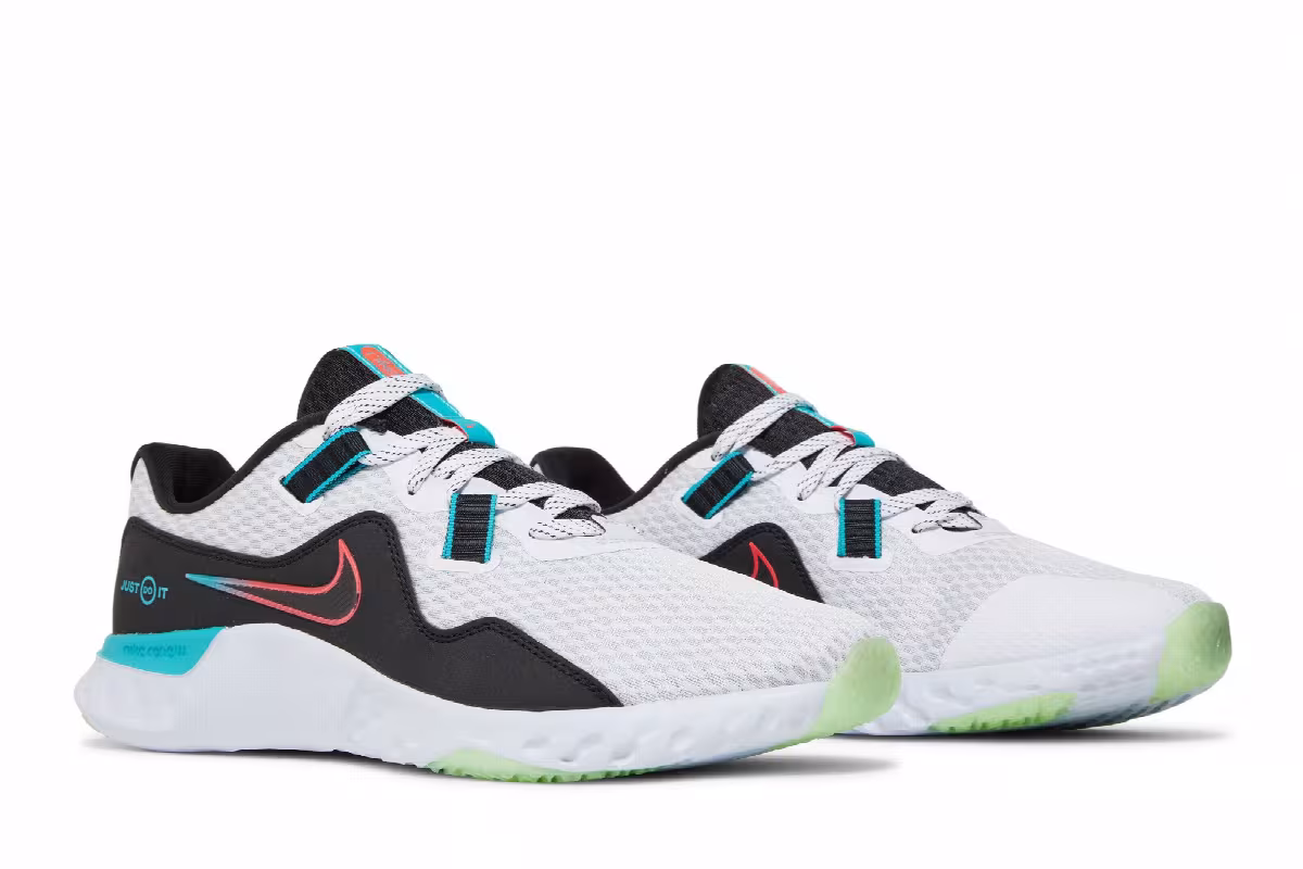 Nike Renew Retaliation TR 2 White Flash Crimson Oracle Aqua, view 9