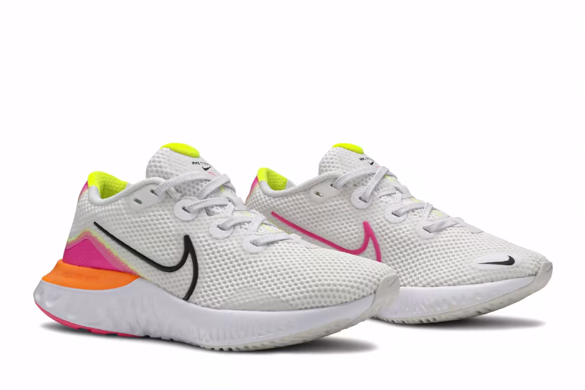 Nike Women's Renew Run Platinum Pink Blast, view 9