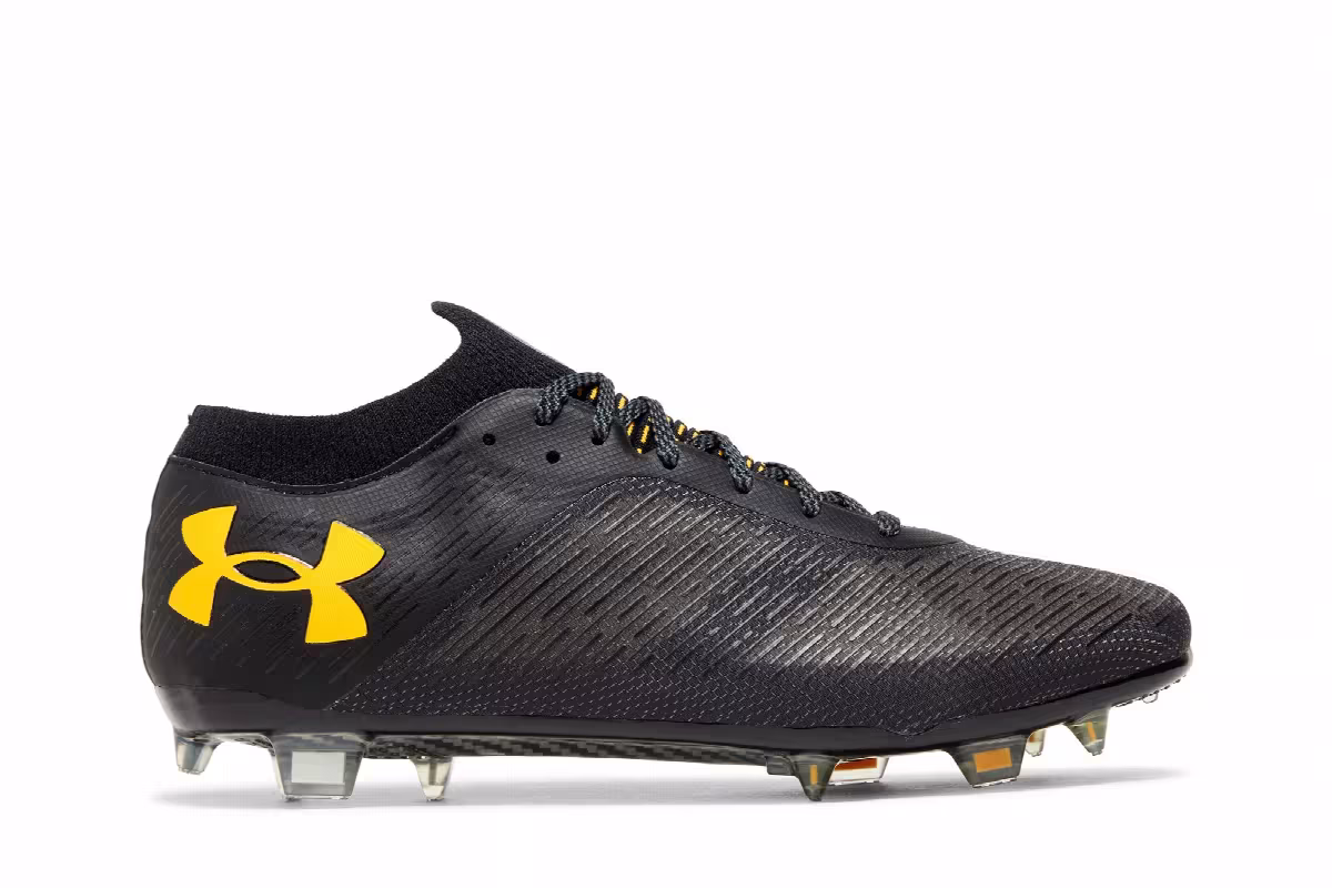 Under Armour Shadow Pro FG Black Orange Shock, view 2