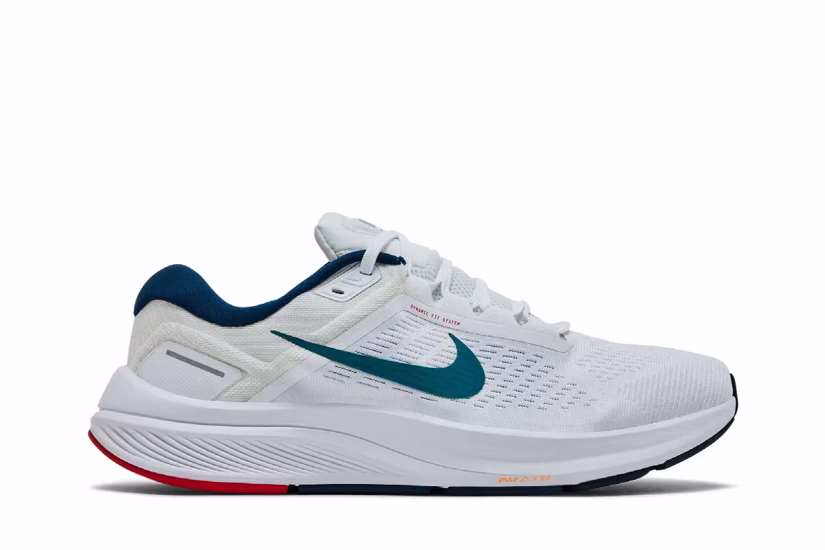 Nike Air Zoom Structure 24 White Bright Spruce, view 2