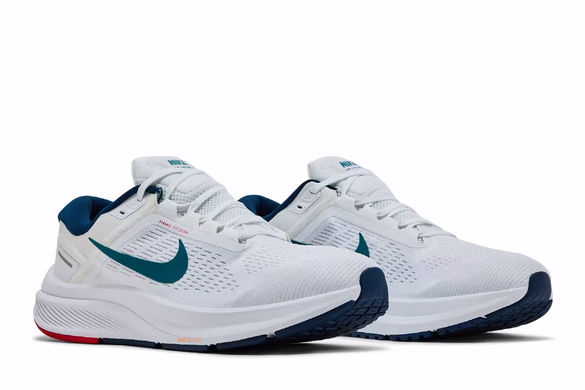 Nike Air Zoom Structure 24 White Bright Spruce, view 9