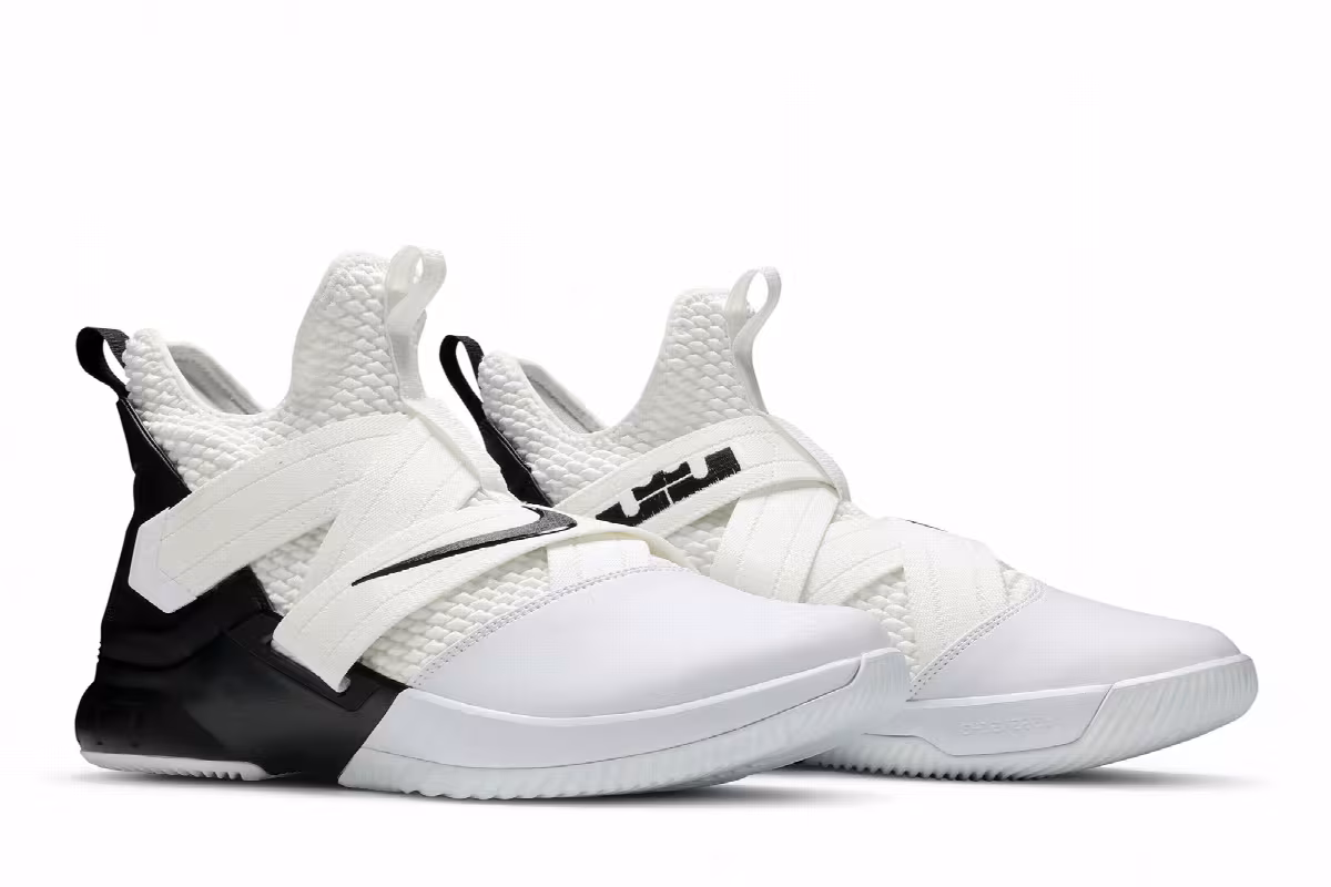 Nike LeBron Soldier 12 TB White Black, view 9