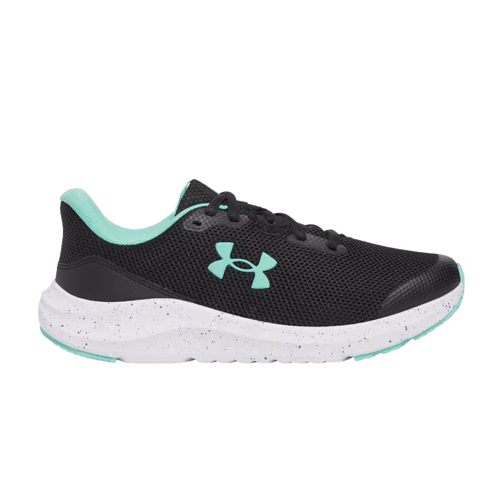 Under Armour Charged Pursuit 4 GS Black Comet Green