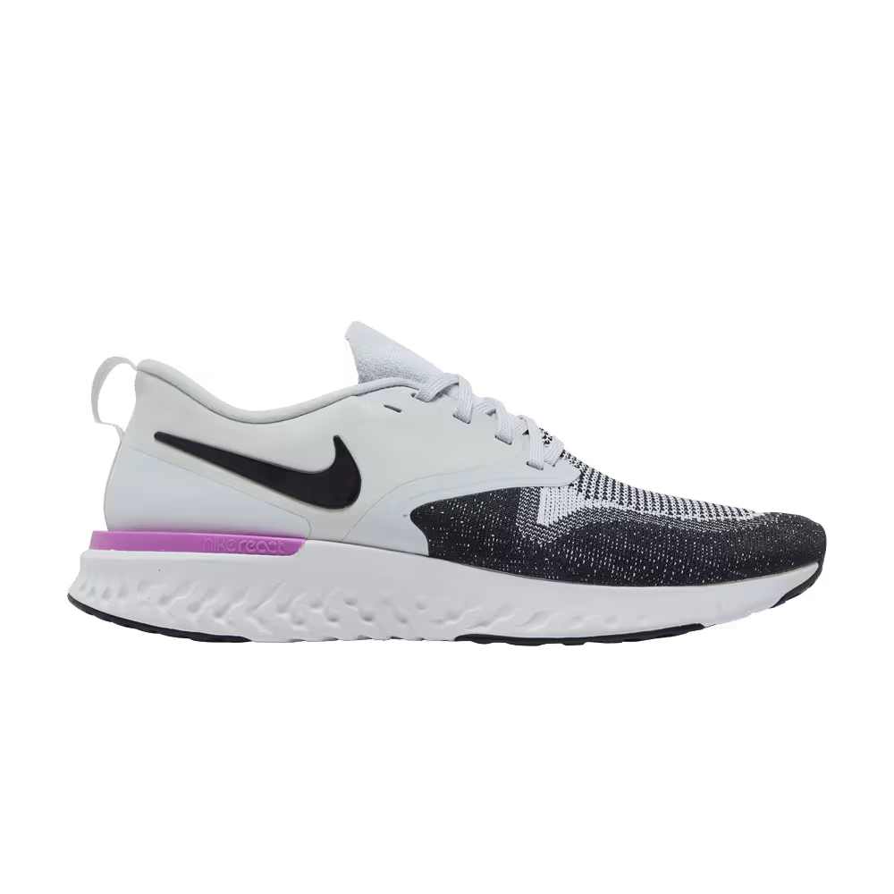 Nike Odyssey React Flyknit 2 Platinum Violet Black