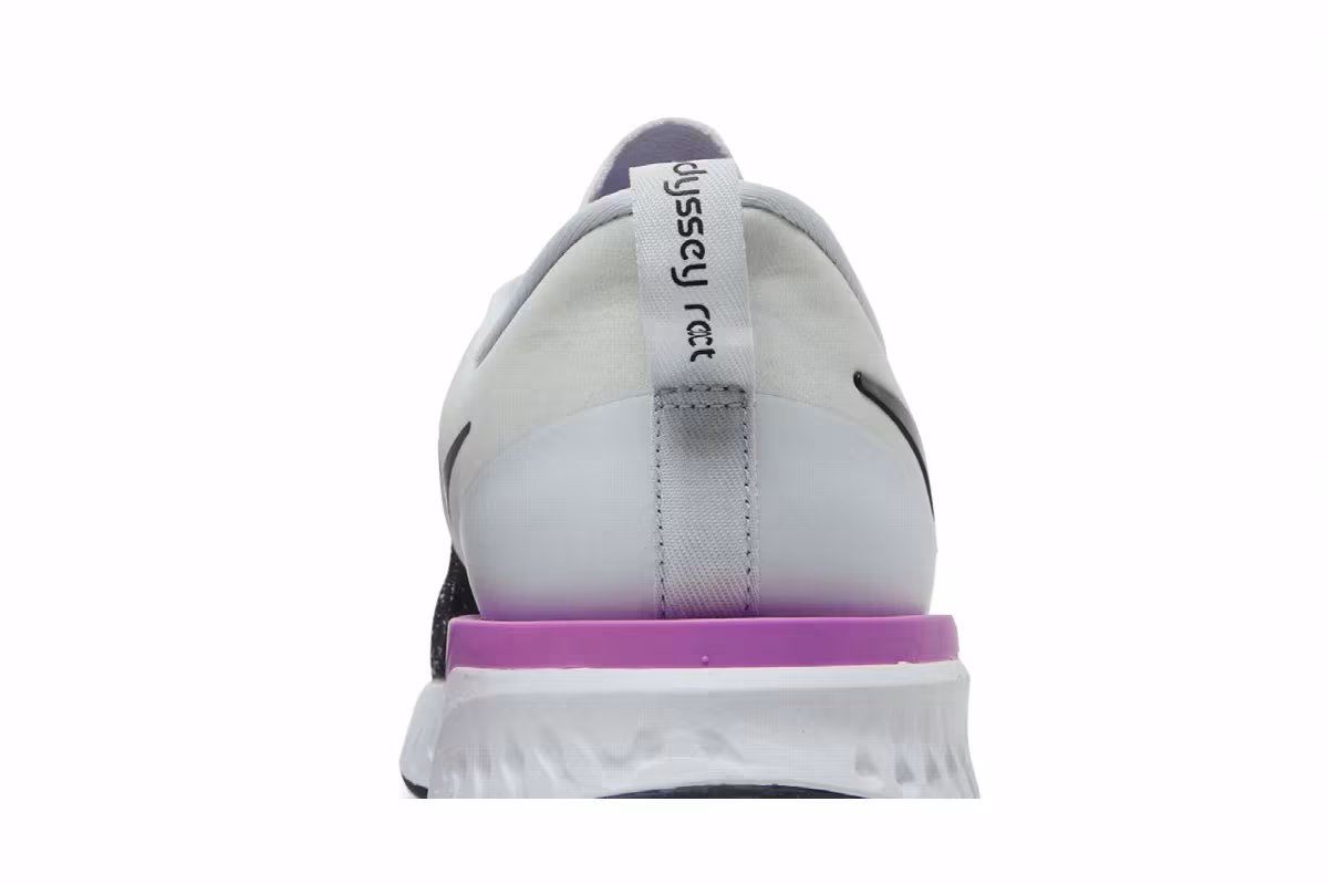 Nike Odyssey React Flyknit 2 Platinum Violet Black, view 8