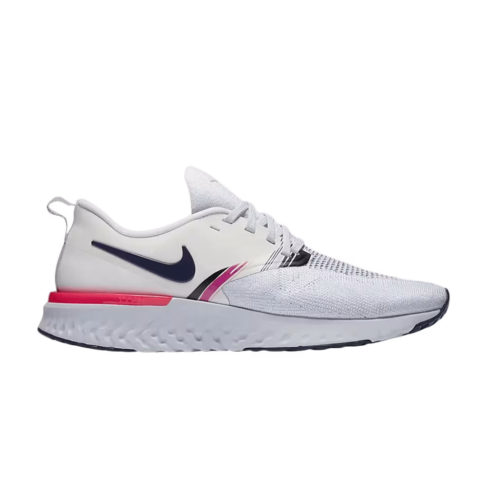 Nike Women's Odyssey React Flyknit 2 Premium White Hyper Pink