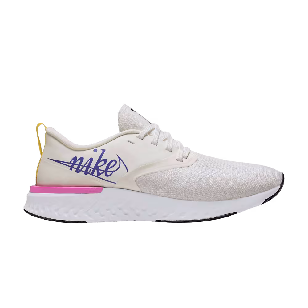 Nike Women's Odyssey React 2 Flyknit JDI Summit White Psychic Purple