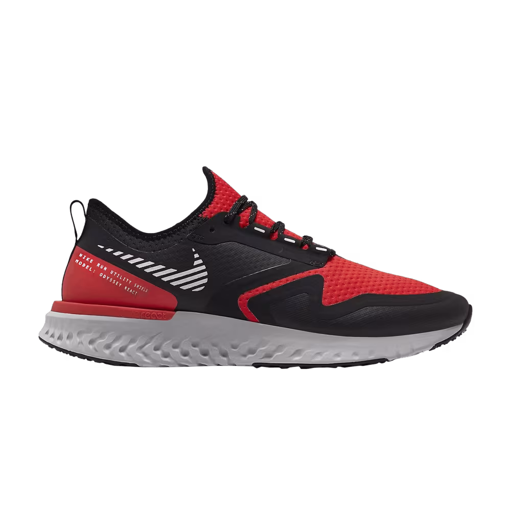 Nike Odyssey React 2 Shield Habanero Red Black