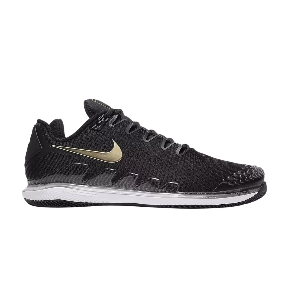 Nike Air Zoom Vapor X Knit Black Metallic Gold